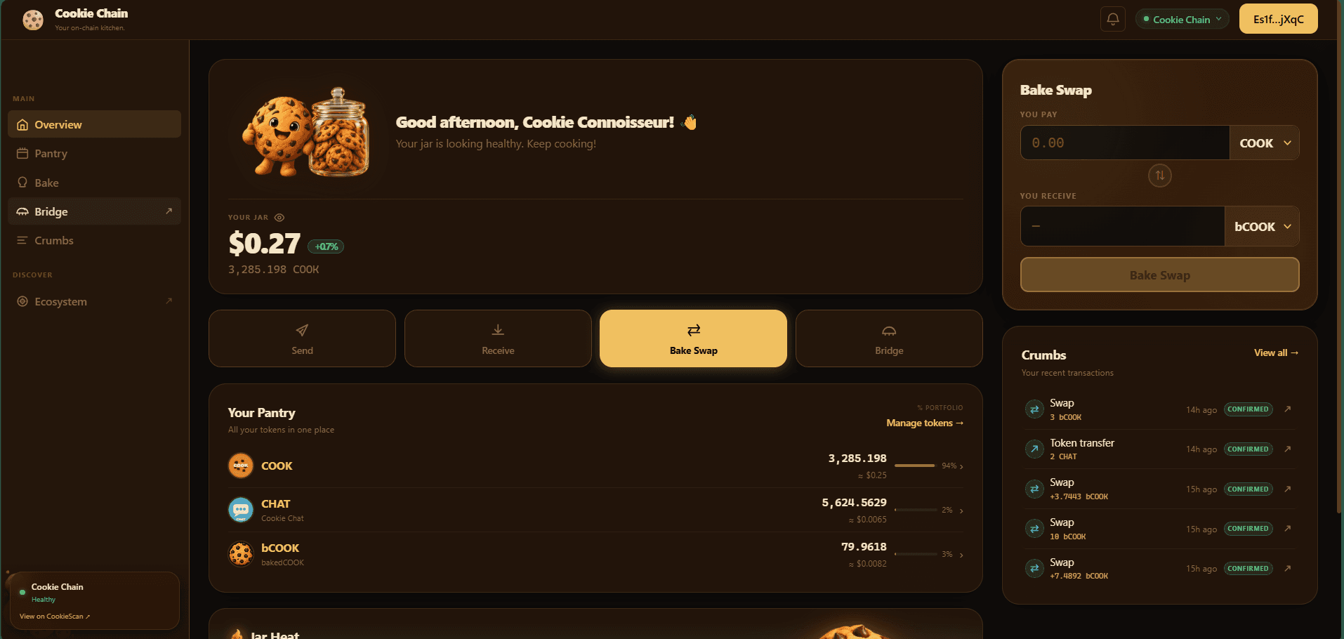 Cookie Chain Swap screenshot 1
