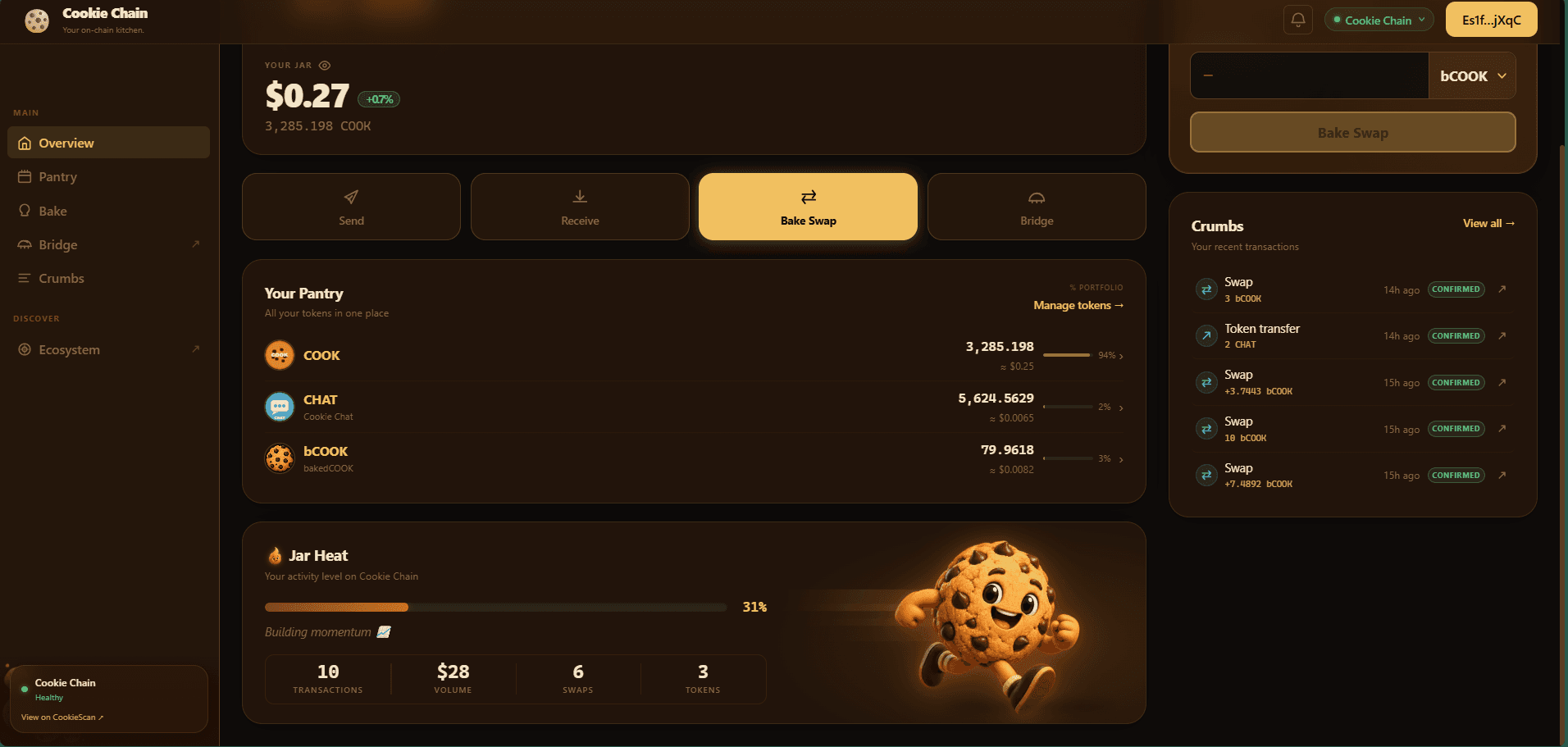 Cookie Chain Swap screenshot 2