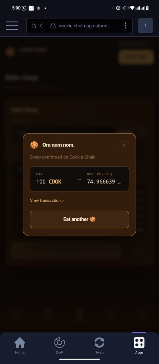 Cookie Chain Swap screenshot 4