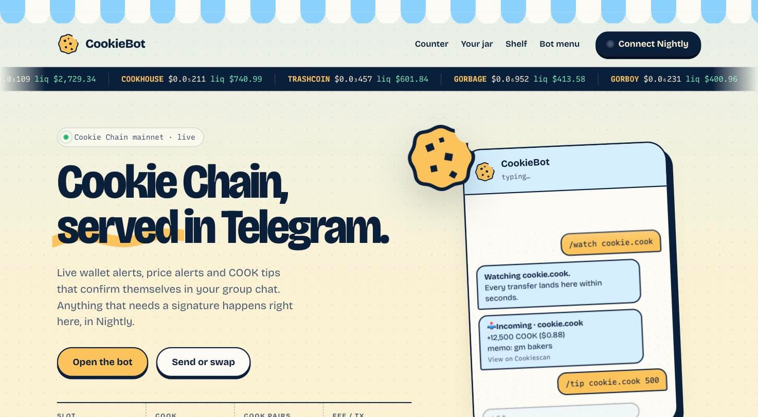 CookieBot screenshot 2