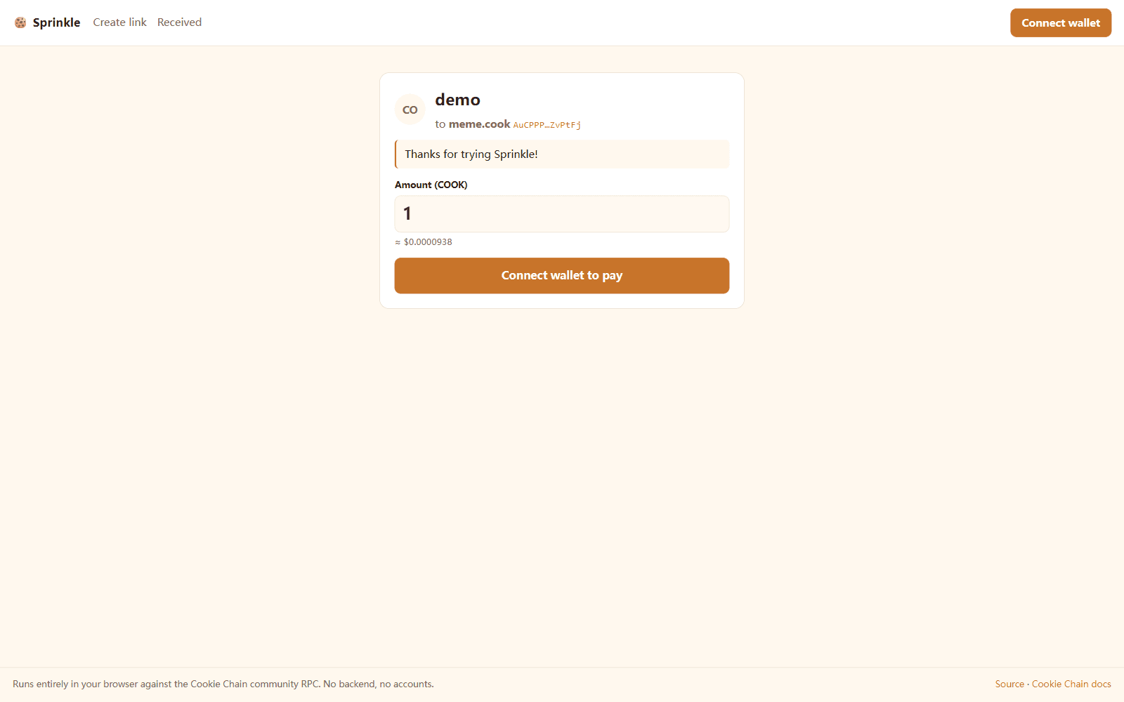 Sprinkle screenshot 2